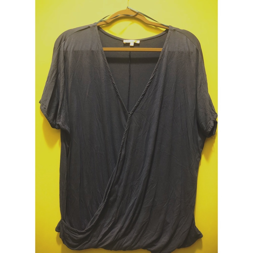 Blue wrap t-shirt